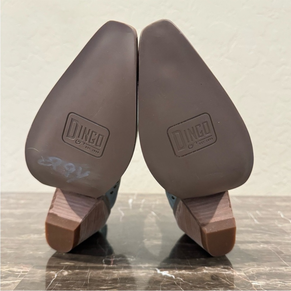 NEW Dingo Classy N Sassy Studded Suede Leather Western Booties - Picture 6 of 6